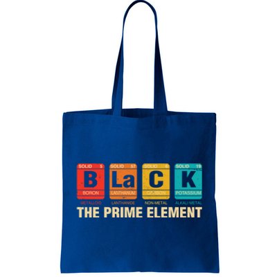 The Prime Elets Periodic Table Juneteenth Black History Funny Gift Tote Bag