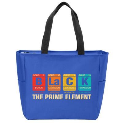 The Prime Elets Periodic Table Juneteenth Black History Funny Gift Zip Tote Bag