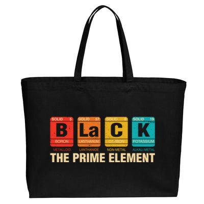 The Prime Elets Periodic Table Juneteenth Black History Funny Gift Cotton Canvas Jumbo Tote