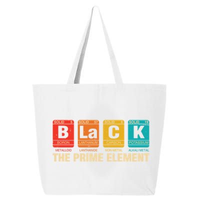 The Prime Elets Periodic Table Juneteenth Black History Funny Gift 25L Jumbo Tote