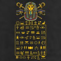 Tut Pharaoh Egyptian Hieroglyphic Letters Symbols King Cool Comfort Performance Bucket Hat