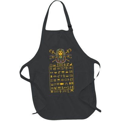 Tut Pharaoh Egyptian Hieroglyphic Letters Symbols King Apron