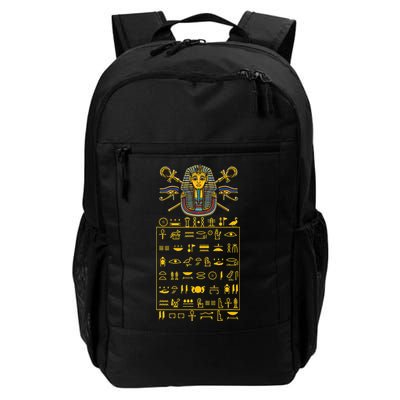 Tut Pharaoh Egyptian Hieroglyphic Letters Symbols King Backpack