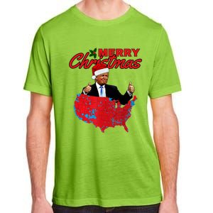 Trump Presidential Election Results Map Funny Christmas Meaningful Gift Adult ChromaSoft Performance T-Shirt