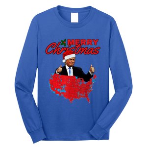 Trump Presidential Election Results Map Funny Christmas Meaningful Gift Long Sleeve Shirt