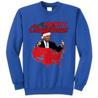 Trump Presidential Election Results Map Funny Christmas Meaningful Gift Sweatshirt