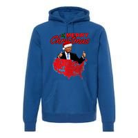 Trump Presidential Election Results Map Funny Christmas Meaningful Gift Premium Hoodie