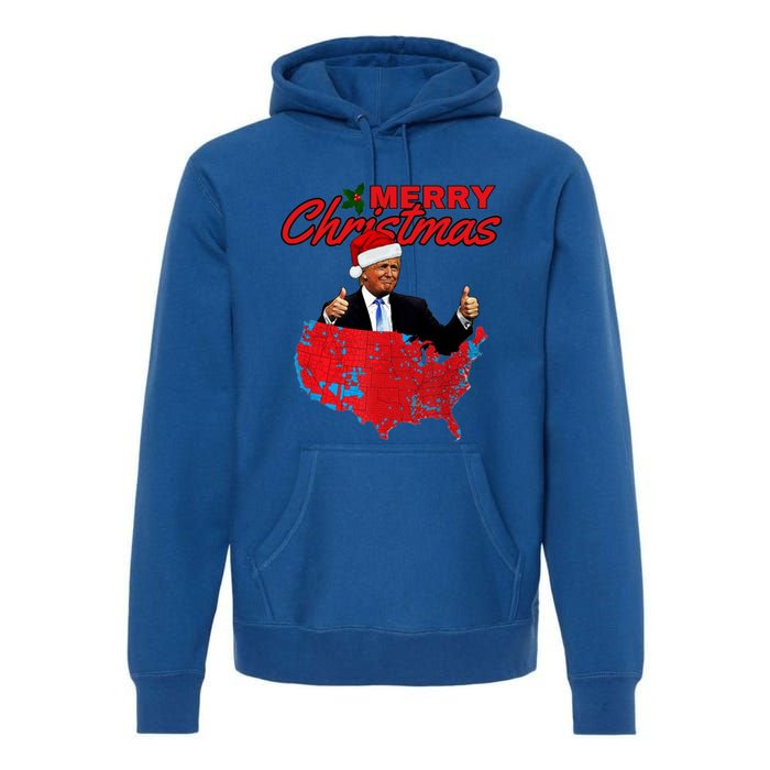 Trump Presidential Election Results Map Funny Christmas Meaningful Gift Premium Hoodie