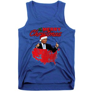 Trump Presidential Election Results Map Funny Christmas Meaningful Gift Tank Top