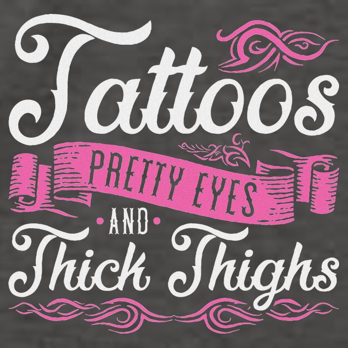 Tattoos Pretty Eyes And Thick Thighs Vector Backpack