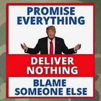 Trump Promise Everything Deliver Nothing Blame Someone Else Legacy Tie Dye Trucker Hat