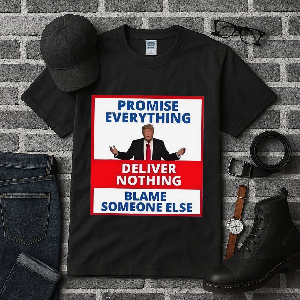 Trump Promise Everything Deliver Nothing Blame Someone Else Tall T-Shirt