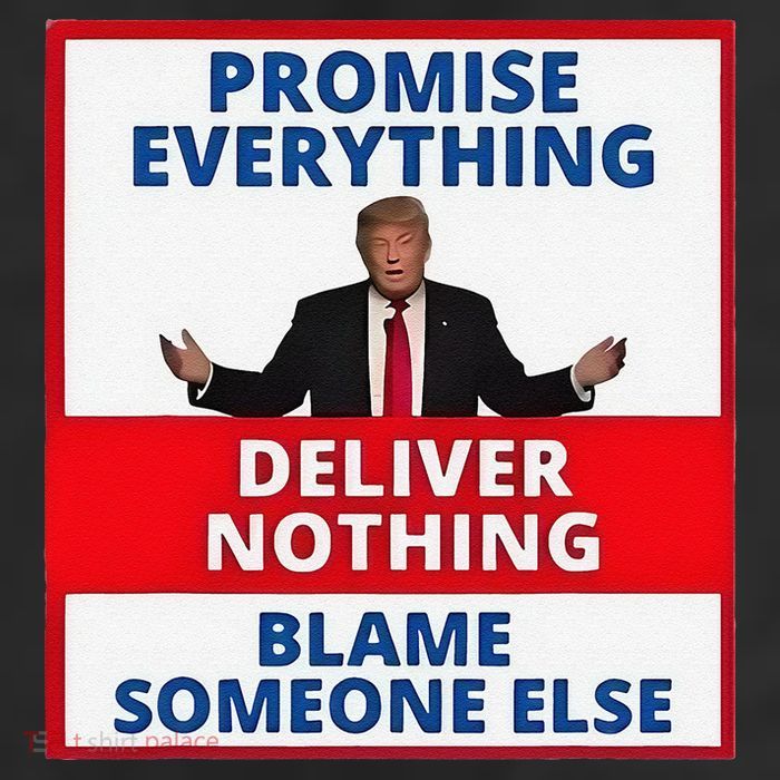 Trump Promise Everything Deliver Nothing Blame Someone Else Adult Drive Performance Visor