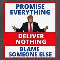 Trump Promise Everything Deliver Nothing Blame Someone Else Vector Backpack