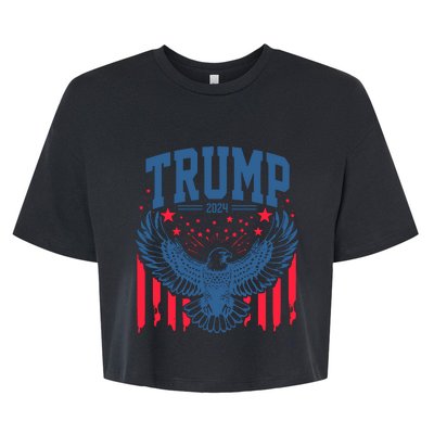 Trump President Eagle 2024 Bella+Canvas Jersey Crop Tee