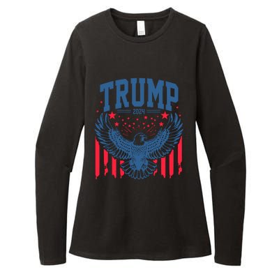 Trump President Eagle 2024 Womens CVC Long Sleeve Shirt