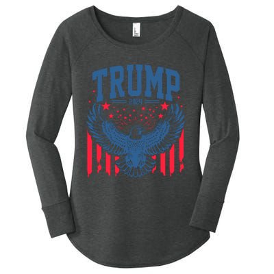 Trump President Eagle 2024 Women's Perfect Tri Tunic Long Sleeve Shirt