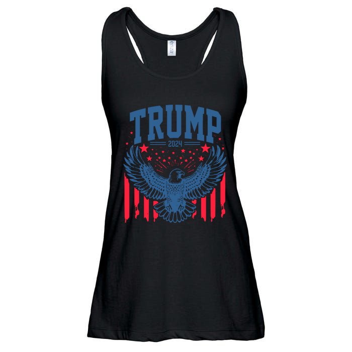 Trump President Eagle 2024 Ladies Essential Flowy Tank