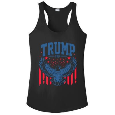 Trump President Eagle 2024 Ladies PosiCharge Competitor Racerback Tank