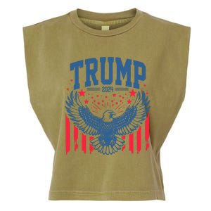 Trump President Eagle 2024 Garment-Dyed Women's Muscle Tee