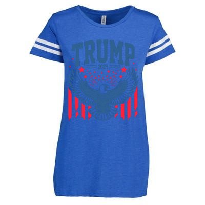 Trump President Eagle 2024 Enza Ladies Jersey Football T-Shirt