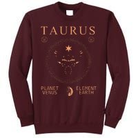 TAURUS PLANETVENUS ELEMENTEARTH Tall Sweatshirt