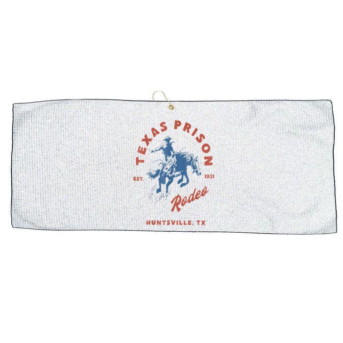 Texas Prison Est. 1931 Rodeo Cowboy Western Gift Large Microfiber Waffle Golf Towel