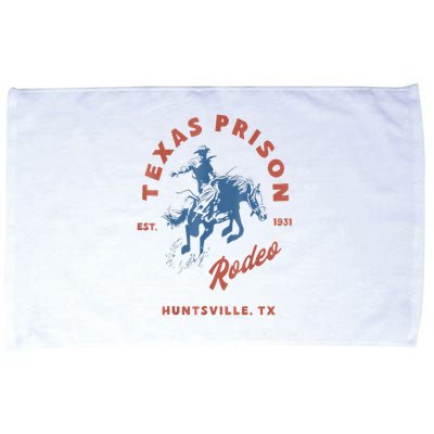 Texas Prison Est. 1931 Rodeo Cowboy Western Gift Microfiber Hand Towel