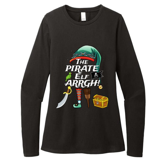 The Pirate Elf ARRGH Matching Family Christmas Pirate Womens CVC Long Sleeve Shirt