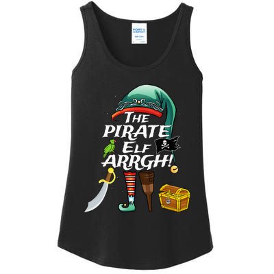 The Pirate Elf ARRGH Matching Family Christmas Pirate Ladies Essential Tank