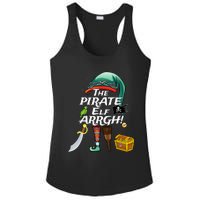 The Pirate Elf ARRGH Matching Family Christmas Pirate Ladies PosiCharge Competitor Racerback Tank