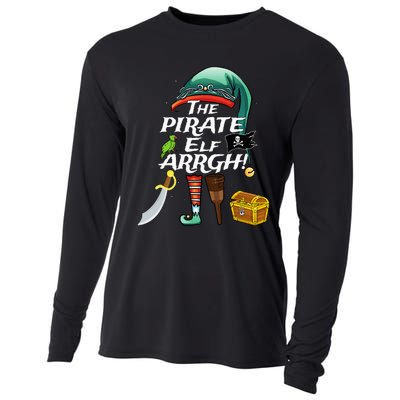 The Pirate Elf ARRGH Matching Family Christmas Pirate Cooling Performance Long Sleeve Crew