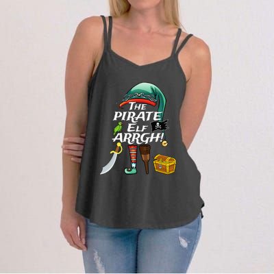 The Pirate Elf ARRGH Matching Family Christmas Pirate Women's Strappy Tank