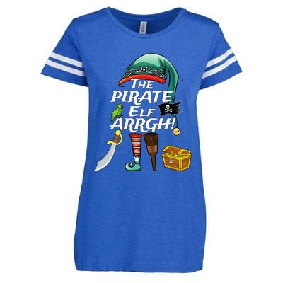 The Pirate Elf ARRGH Matching Family Christmas Pirate Enza Ladies Jersey Football T-Shirt