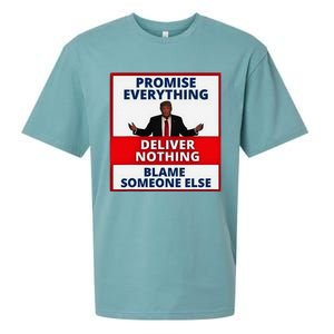 Trump Promise Everything Deliver Nothing Blame Someone Else Sueded Cloud Jersey T-Shirt