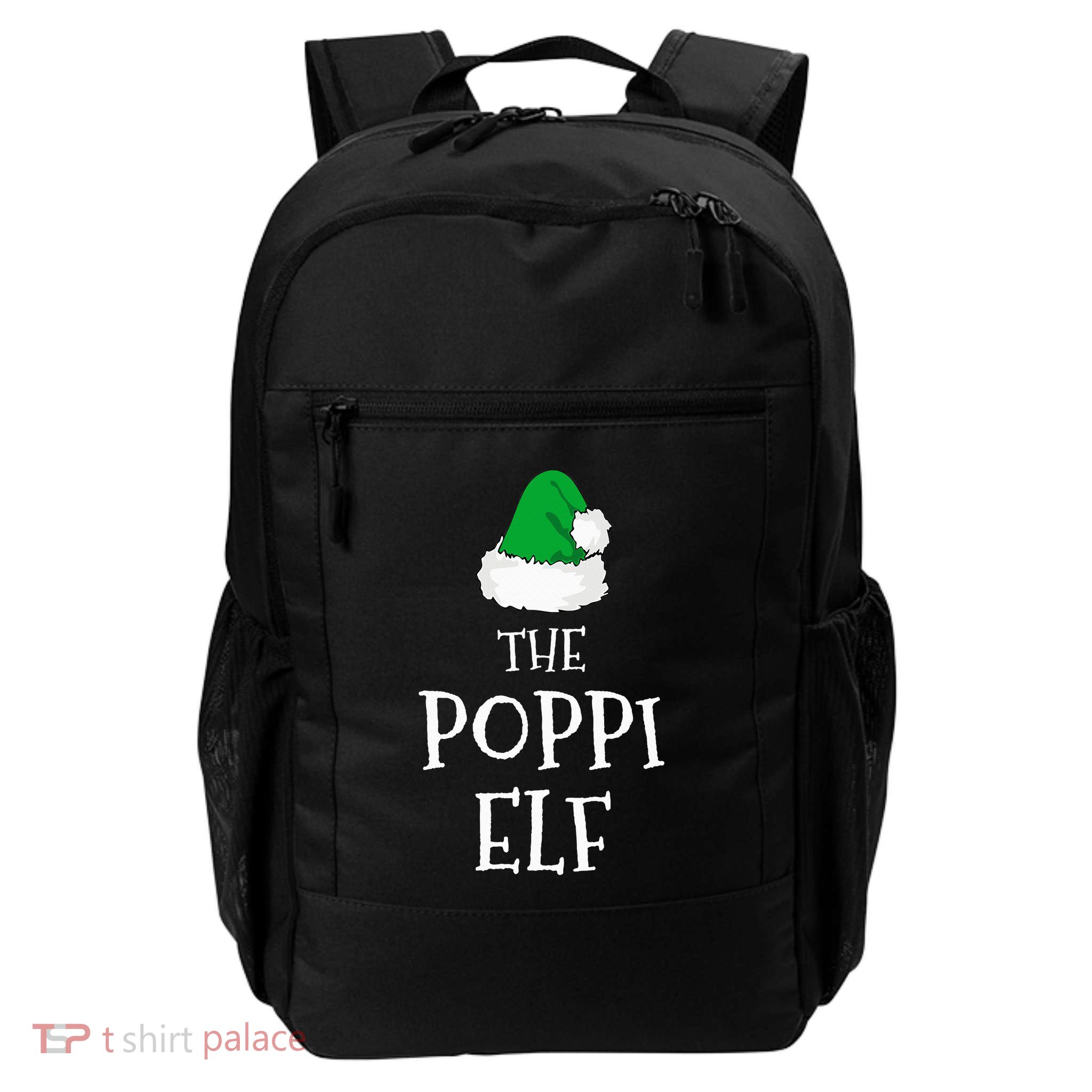 The Poppi Elf Christmas Family Matching Pj Pajama Xmas  Backpack