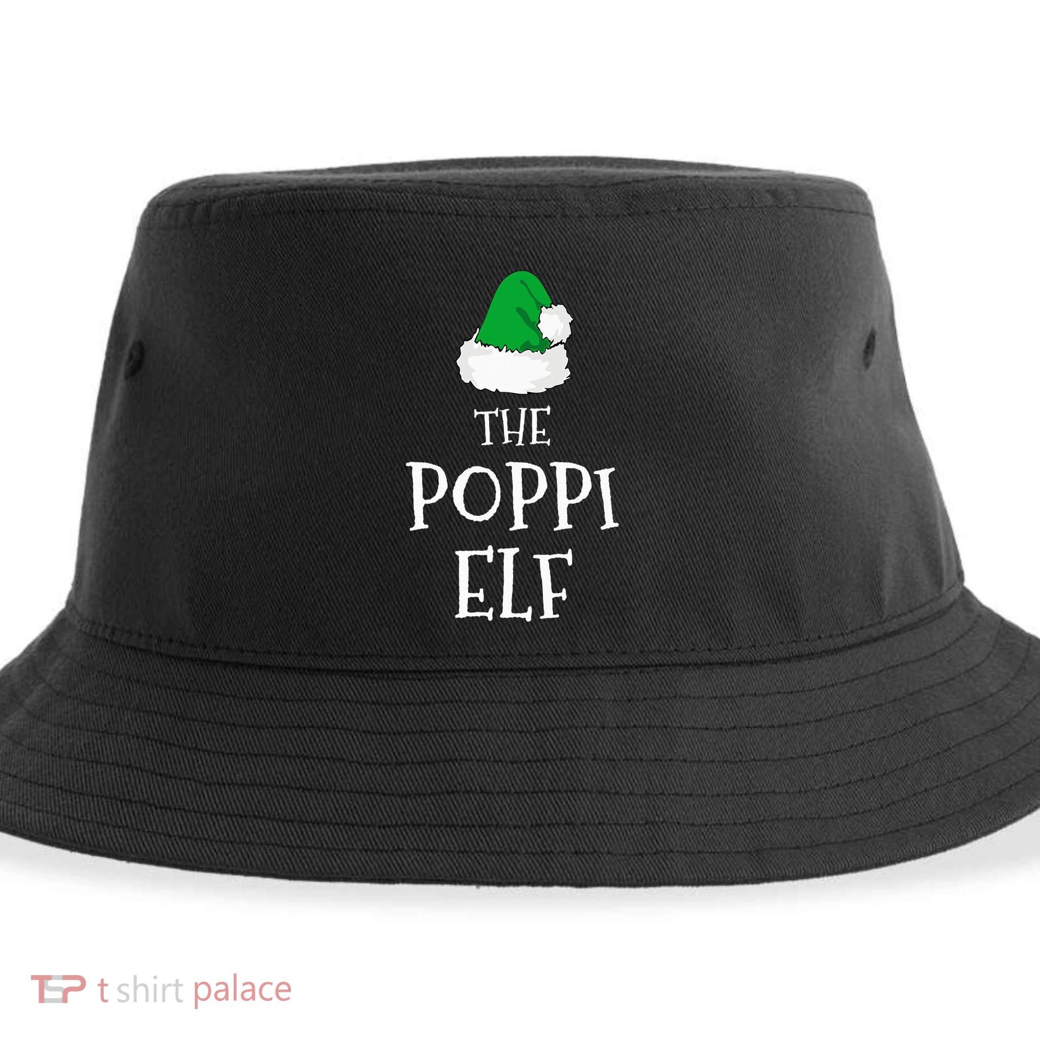 The Poppi Elf Christmas Family Matching Pj Pajama Xmas  Sustainable Bucket Hat