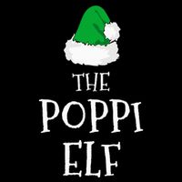 The Poppi Elf Christmas Family Matching Pj Pajama Xmas  Drawstring Bag