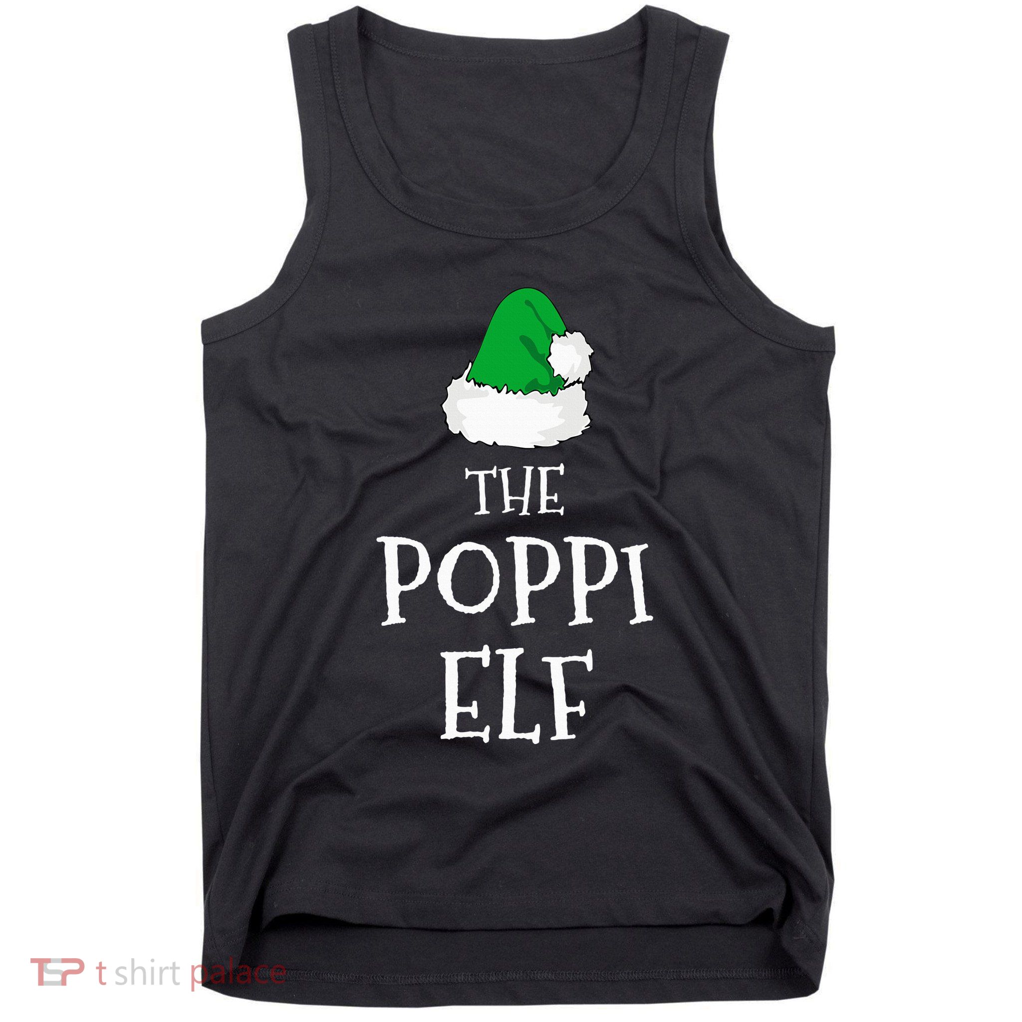The Poppi Elf Christmas Family Matching Pj Pajama Xmas  Tank Top