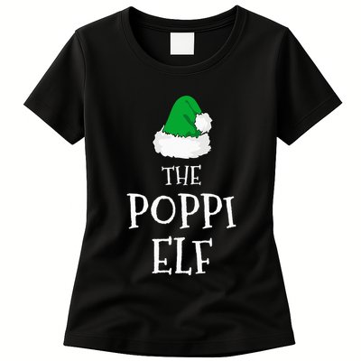 The Poppi Elf Christmas Family Matching Pj Pajama Xmas  Womens T-Shirt