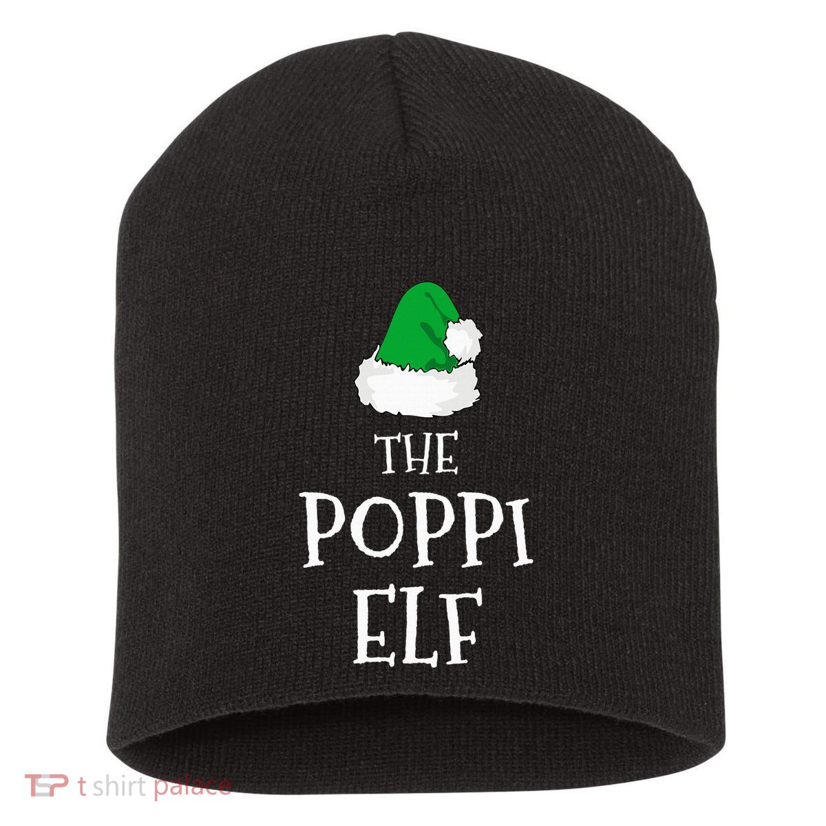 The Poppi Elf Christmas Family Matching Pj Pajama Xmas  Short Acrylic Beanie