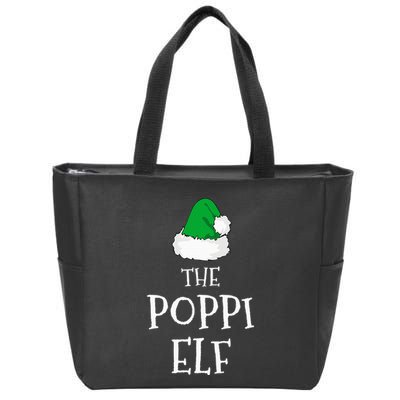 The Poppi Elf Christmas Family Matching Pj Pajama Xmas  Zip Tote Bag