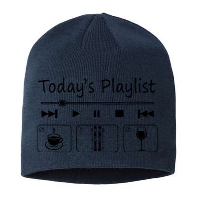 Today Playkist Funny Skiing Lover Gift For Skier Sustainable Beanie