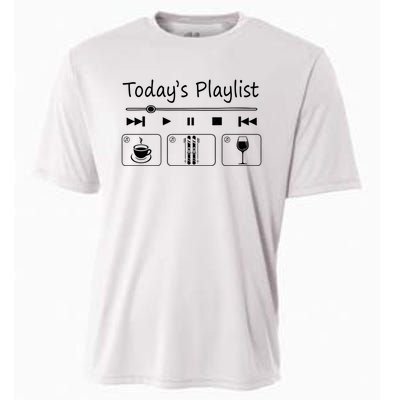 Today Playkist Funny Skiing Lover Gift For Skier Cooling Performance Crew T-Shirt