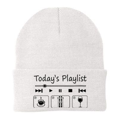 Today Playkist Funny Skiing Lover Gift For Skier Knit Cap Winter Beanie