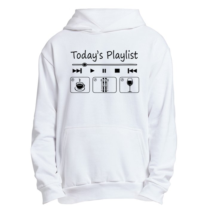 Today Playkist Funny Skiing Lover Gift For Skier Urban Pullover Hoodie