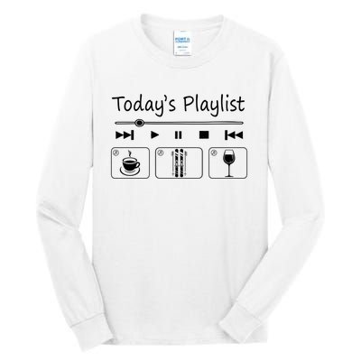 Today Playkist Funny Skiing Lover Gift For Skier Tall Long Sleeve T-Shirt