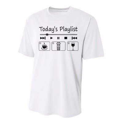 Today Playkist Funny Skiing Lover Gift For Skier Performance Sprint T-Shirt