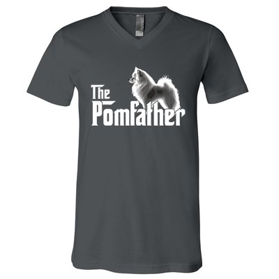 The Pomfather Funny Pomeranian V-Neck T-Shirt