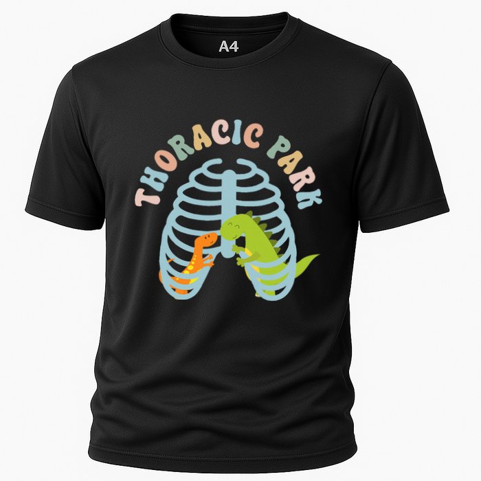 Thoracic Park Funny Nurse Musculoskeletal Cond Cooling Performance Crew T-Shirt